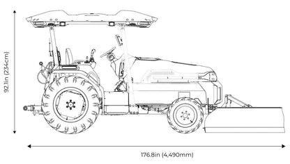 MK-V Dairy Push Blade